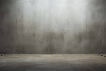 Aufkleber - Simple empty room with concrete wall, suitable for industrial or minimalist design concepts