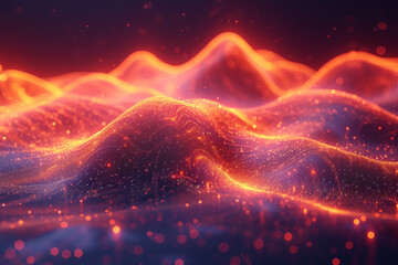 Poster - Abstract representation of data visualization and analytics, representing the power of data-driven insights. Generative Ai.