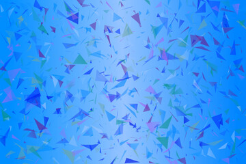 Aufkleber - Random gradient triangle particle website background - chaotic abstract vector illustration
