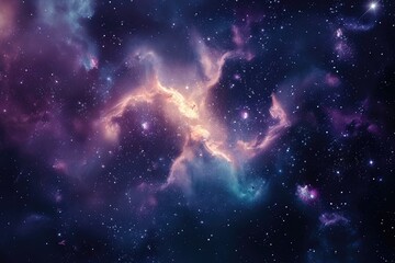 Wall Mural - astral wonders dazzle with vibrant celestial radiance