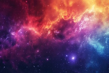 Wall Mural - celestial fireworks ignite in colorful astral display