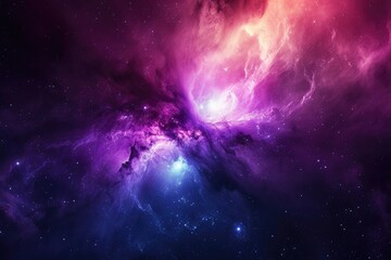 Wall Mural - celestial dreamscape shimmers with colorful astral beauty