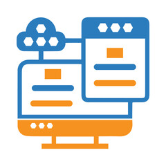 Application, infographic, computer, webpage, website, website infographic icon