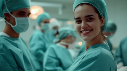 Portrait of doctor nurse in hospital