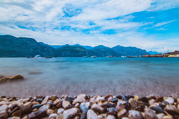 Poster - Lago di Garda and Alps around it - Italy