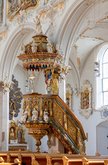 interior of the church