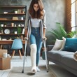 © customer solution - photo of woman with broken leg
