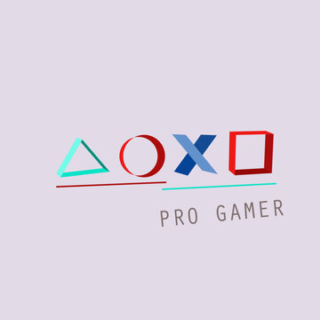 gamers next play logo illustration vector design with symbol ps stick. suitable for logos, icons, concepts, posters, advertisements, companies, t-shirt designs, stickers, websites, concepts.