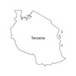 tanzania map icon