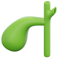 Poster - gallbladder 3d render icon illustration