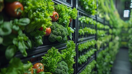 Experience a tour of a vertical farming facility highlighting sustainable agriculture, lush greenery, and technology-driven farming.