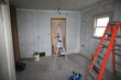 © Douglas - Home remodeling project with new drywall and plastered walls