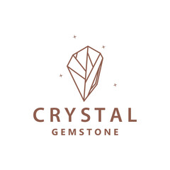Wall Mural - Gemstone Jewelry Logo, Design Vector Template Symbol Illustration