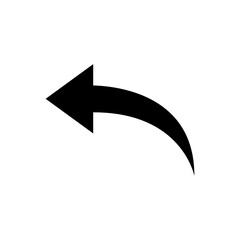 Poster - Reply icon simple flat illustration on white background..eps