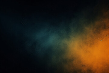 Wall Mural - Colored smoke on a dark background. Orange, yellow or red colors, Space for text or image