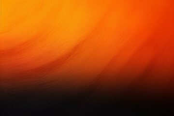 Wall Mural - Abstract background of orange and black colors with some smooth lines in it. Orange, yellow or red colors, Space for text or image