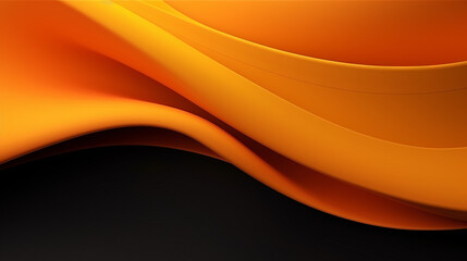 Wall Mural - Abstract orange wavy background. Orange, yellow or red colors, Space for text or image