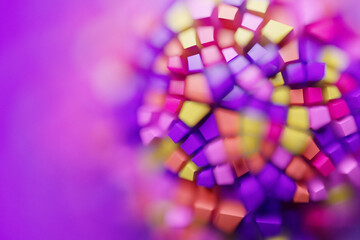 Fototapete - 3d illustration, abstract kaleidoscope background. beautiful multi-colored kaleidoscope texture. uni