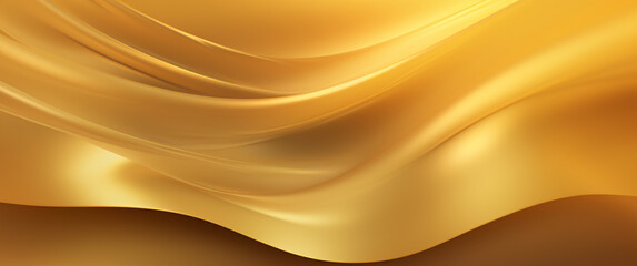 Wall Mural - Golden silk background with smooth lines. Golden, rich colors, Space for text or image