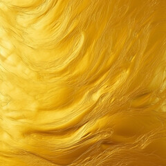 Wall Mural - Golden Abstract background of yellow silk or satin fabric with some smooth folds in it. Space for text or image