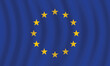 © Pixels Pioneer - Flat Illustration of European Union flag. EU flag design.