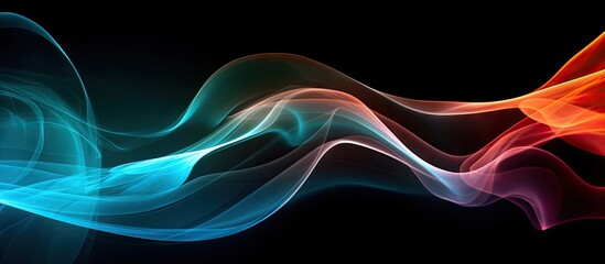 Poster - Dynamic Abstract Smoke Swirls Create a Mystical and Enigmatic Background