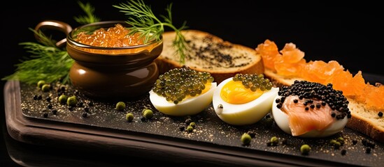 Sticker - Delicious Meal Served on Plate with Savory Sauce in Vibrant Ceramic Bowls