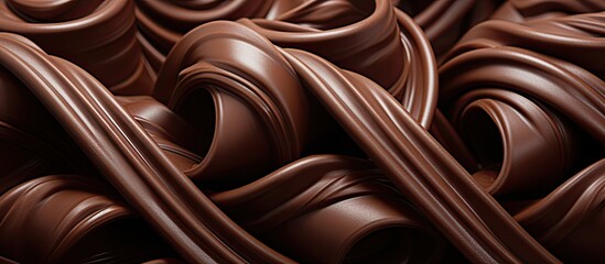 Poster - Rich and Decadent: Tempting Chocolate Delights on a Scrumptious Chocolate Background