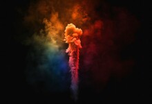 Colorful Explosion Of Fireworks In The Sky Generative AI