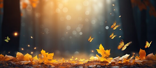 Wall Mural - vibrant autumn leaves wallpapers - high definition nature backgrounds