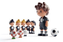 Manga-inspired Soccer Figurines On Display