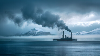 Wall Mural - Offshore geothermal power plants