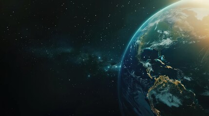 planet earth from the space