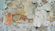 Wall with peeling paint. Texture of old concrete wall