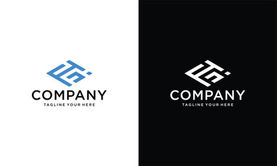 Wall Mural - letter FT N hexagon simple geometric line logo vector on a black and white background.