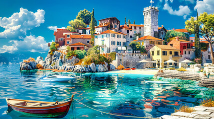 Coastal Serenade, A Mediterranean Journey, Where Seas Meet Villages in Timeless Harmony