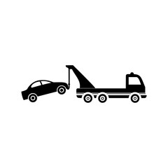 Canvas Print - Tow truck icon isolated on transparent background