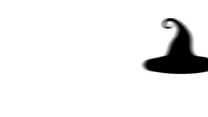 Poster - Animation set, witch hat symbol. Animations: transparency, zooms, transition top to down, transition left to right, slide up to down, slide left to right