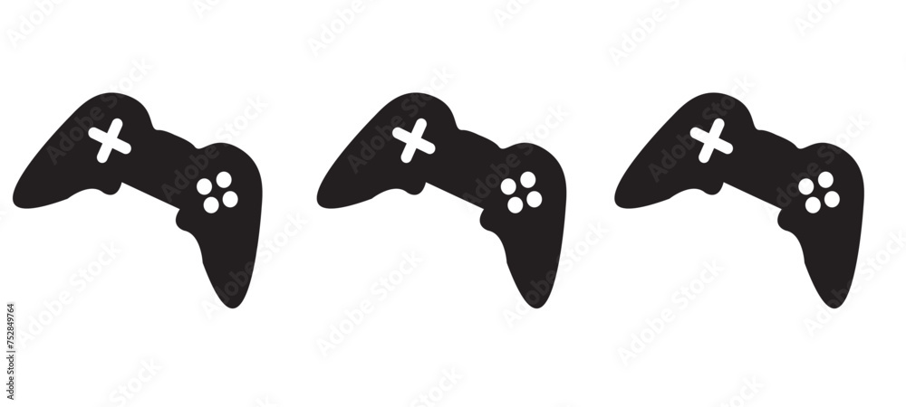 Video game joystick hand drawn doodle control. Video gamer joystick ...