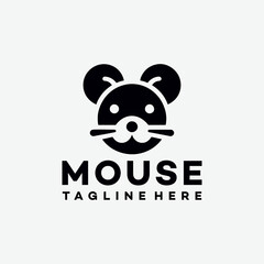 Wall Mural - mouse logo designs vector template