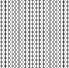 Seamless geometric pattern. Star in hexagon