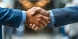 Sealing a successful partnership: Business professionals celebrate with a confident handshake. Concept Partnership Celebration, Business Professionals, Handshake, Success, Confidence