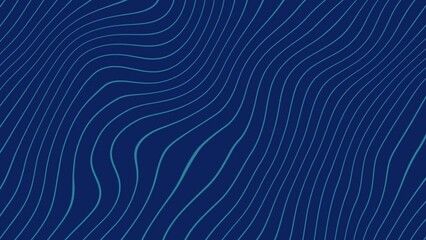abstract blue line waves distorted with yale blue background