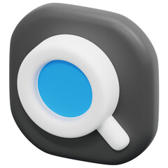 Sticker - search 3d render icon illustration