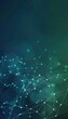 © Ilja - Blue and green cyber nano data background with big data, ai, internet network, communication concept