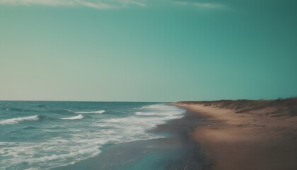 Poster - beach and waves