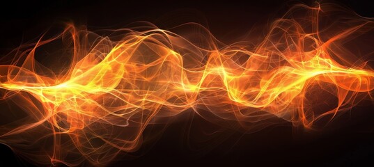 Poster - Vivid abstract design background featuring a dynamic blend of orange hues and modern artistic style