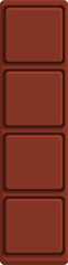 Poster - Chocolate stick icon cartoon vector. Comic cocoa party. Decoration valentine