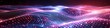 © Merilno - Vibrant digital wave landscape with particles. A high-quality 3D render of a dynamic digital wave landscape with illuminated particle dots creating a cosmic atmosphere.