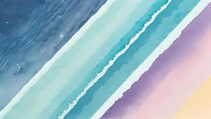 abstract watercolor background with waves